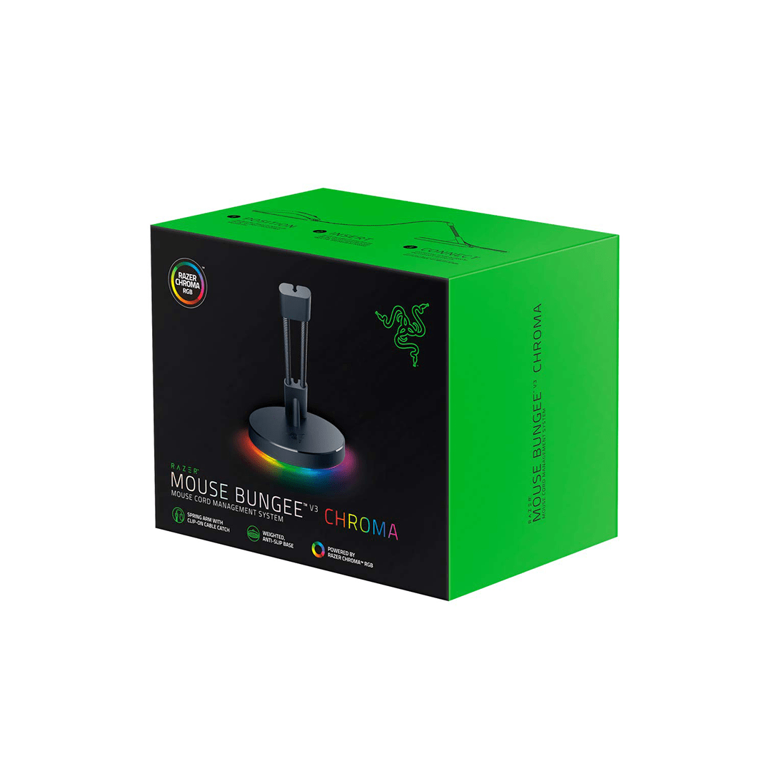Razer Mouse Bungee V3 Chroma - Mouse Cable Holder with Chroma RGB underglow Lighting - Black in Qatar Razer Mouse Bungee V3 Chroma - Mouse Cable Holder with Chroma RGB underglow Lighting - Black in Qatar